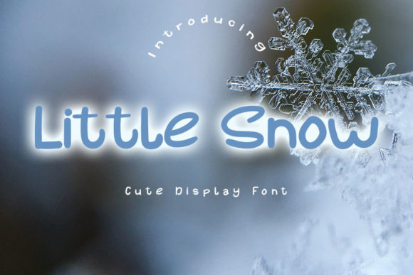 Little Snow Font Poster 1