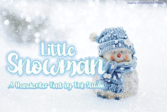 Little Snowman Font Poster 1