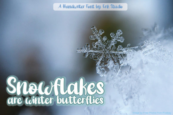 Little Snowman Font Poster 2