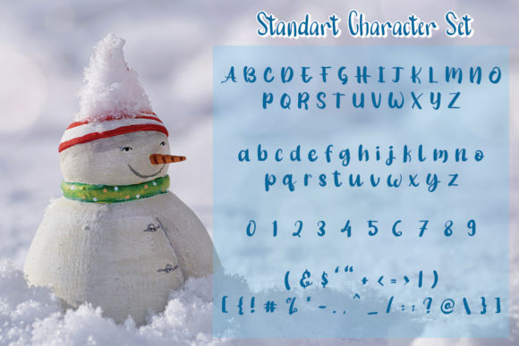 Little Snowman Font Poster 4