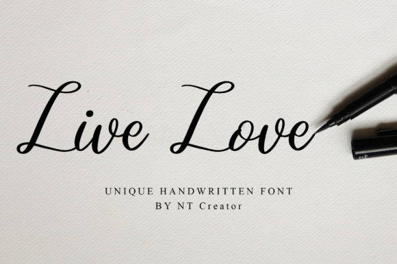 Live Love Font Poster 1