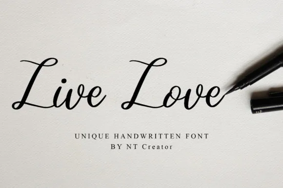 Live Love Font Live Love Font Poster 1