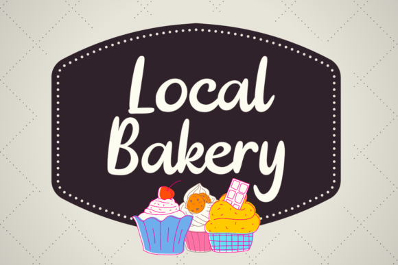 Local Bakery Font Poster 1