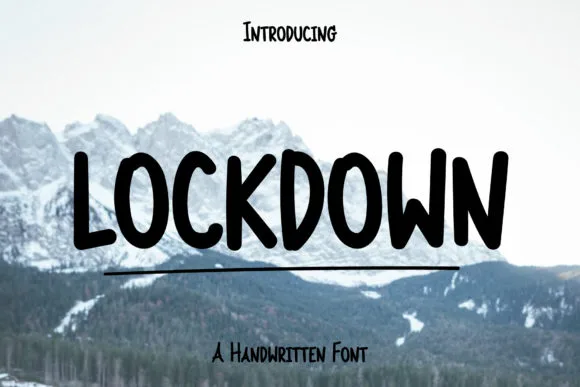 Lockdown Font Lockdown Font Poster 1