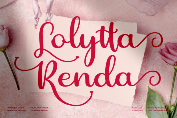 Lolytta Renda Font Poster 1