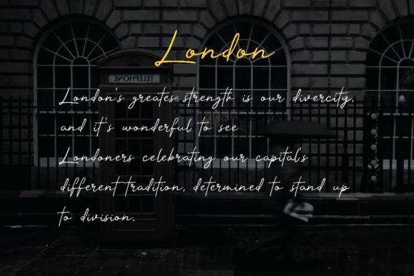 London Road Font Poster 2