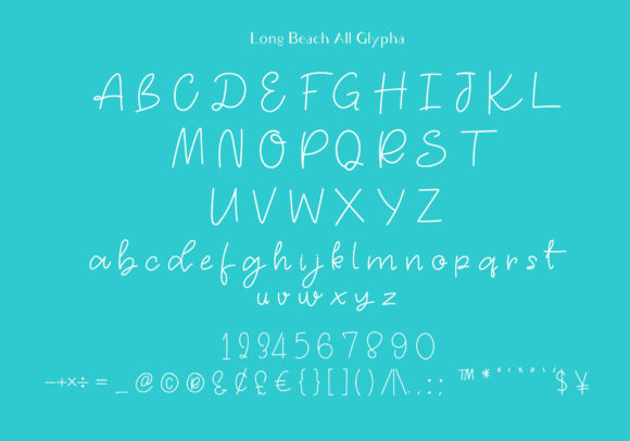 Long Beach Font Poster 2