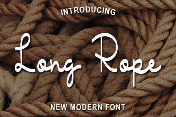Long Rope Font Poster 1