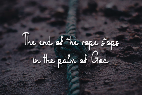Long Rope Font Poster 2