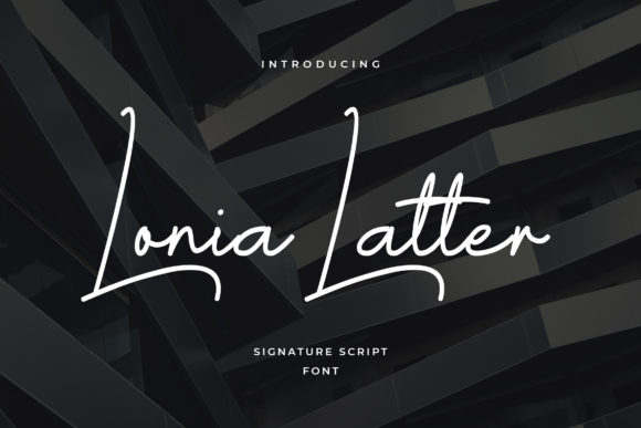 Lonia Latter Font Poster 1