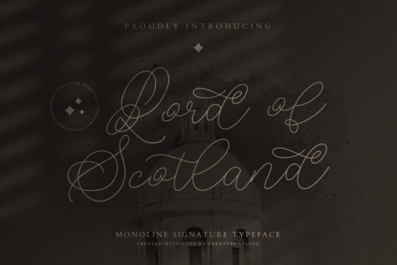 Lord of Scotland Font Poster 1