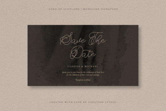 Lord of Scotland Font Poster 3
