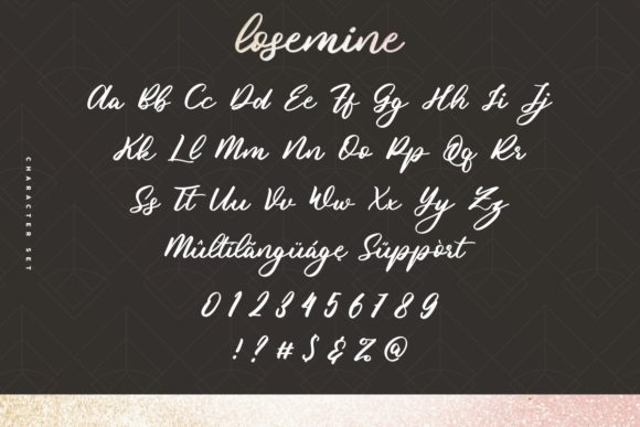 Losemine Font Poster 4