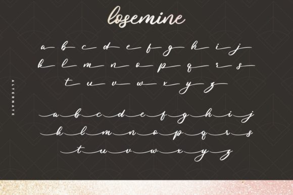 Losemine Font Poster 6