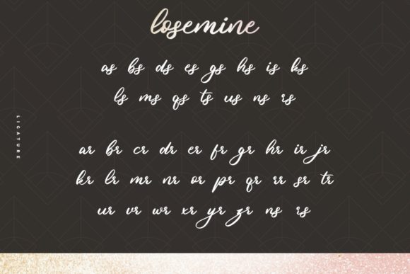 Losemine Font Poster 8
