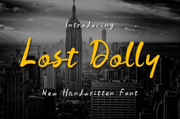 Lost Dolly Font Lost Dolly Font Poster 1