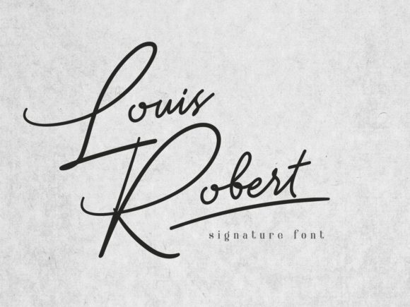 Louis Robert Font Poster 1