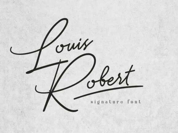 Louis Robert Font Louis Robert Font Poster 1