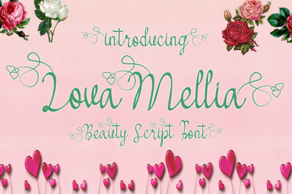 Lova Mellia Font Poster 1