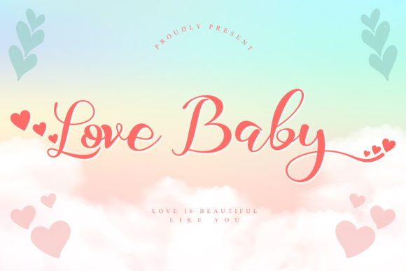 Love Baby Font Poster 1