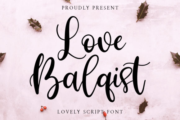 Love Balqist Font Poster 1