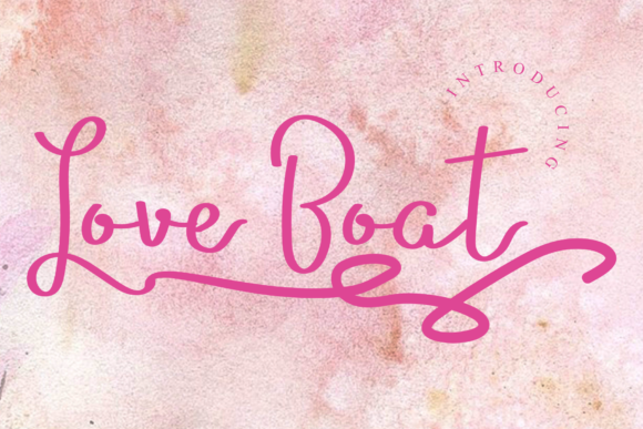 Love Boat Font Poster 1