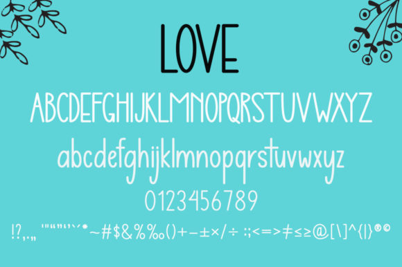 Love Christabela Font Poster 6