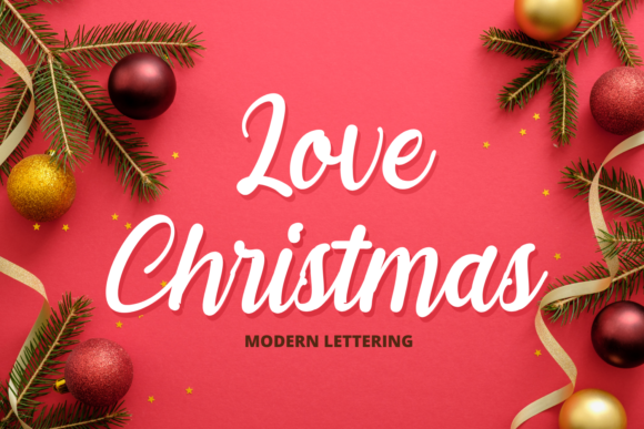 Love Christmas Font Poster 1