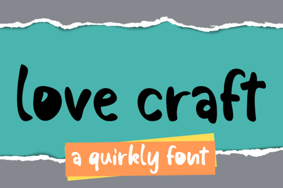 Love Craft Font Poster 1