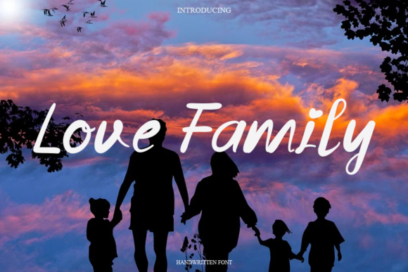 Love Family Font Poster 1