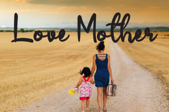 Love Family Font Poster 2