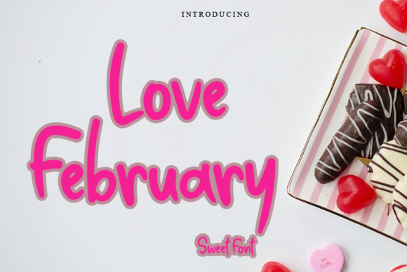 Love February Font Poster 1