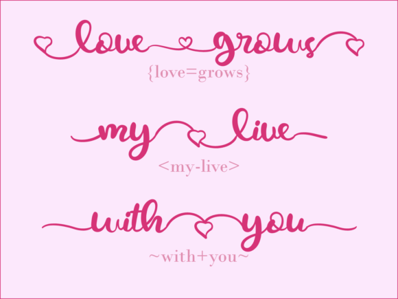 Love Grows Font Poster 3