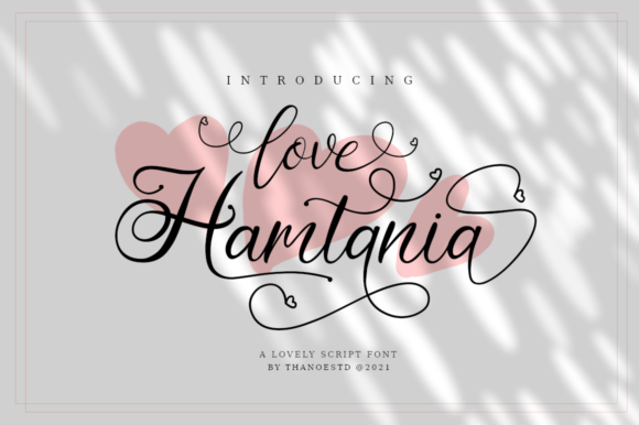 Love Hamtania Font Poster 1