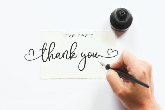Love Heart Font Poster 7