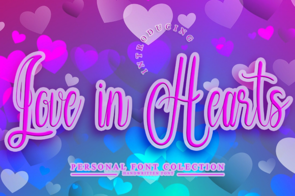 Love in Hearts Font