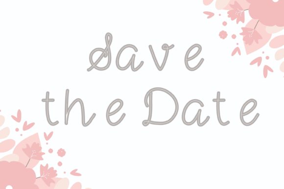 Love in the Wind Font Poster 2