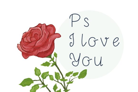 Love in the Wind Font Poster 3