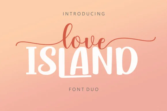 Love Island Duo Font Love Island Duo Font Poster 1