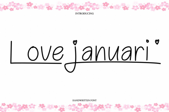 Love Januari Font Poster 1