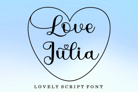 Love Julia Font Poster 1