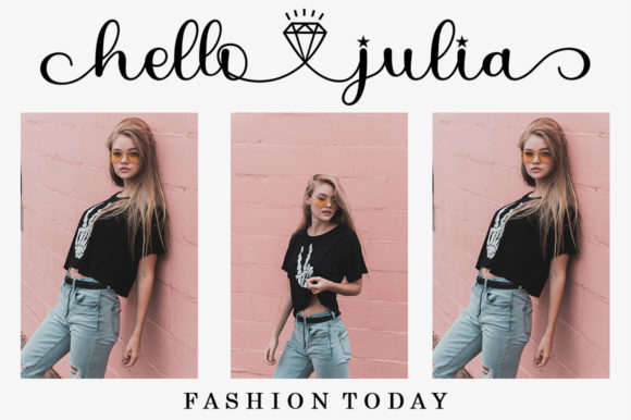 Love Julia Font Poster 3