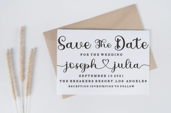 Love Julia Font Poster 4