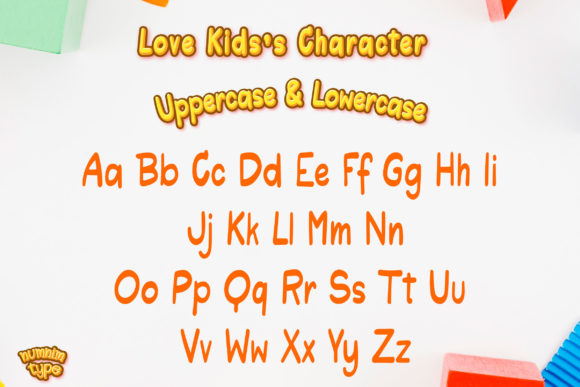 Love Kids Font Poster 2