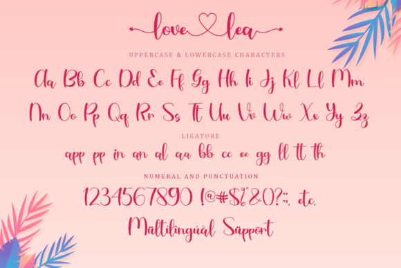 Love Lea Font Poster 7