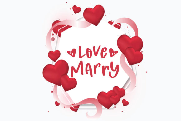 Love Marry Font Poster 1