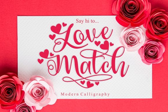 Love Match Font Poster 1