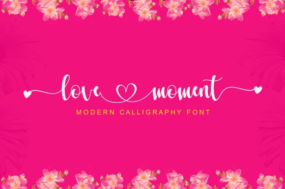 Love Moment Font Poster 1