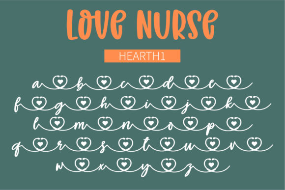 Love Nurse Font Poster 2