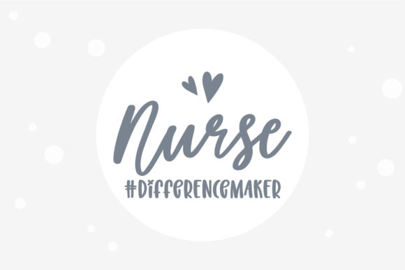 Love Nurse Font Poster 17